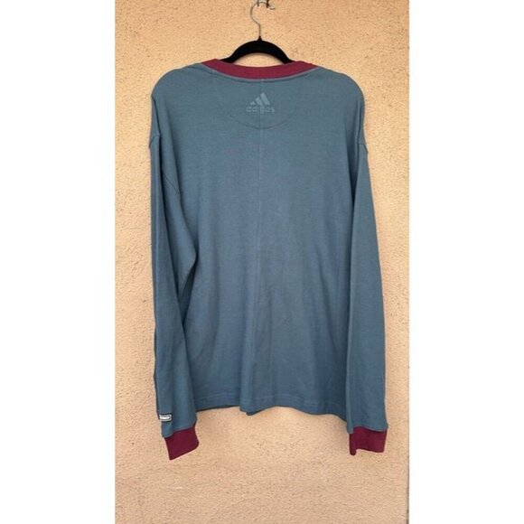 Adidas x Daniel Patrick Medium Long Sleeve Shirt Blue New Designer Men's - Picture 4 of 4
